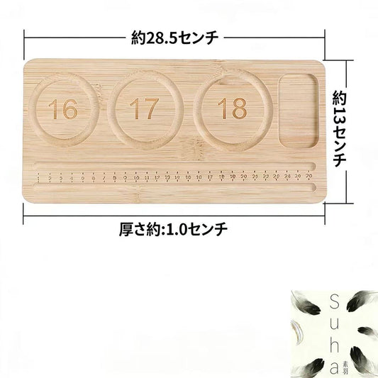 「パーツ」DIY高品質木製ビーズプレート